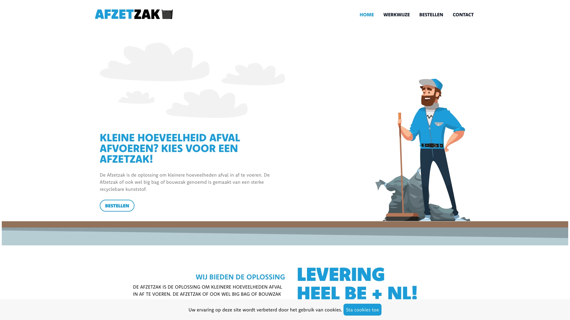 Afzetzak.nl screenshot